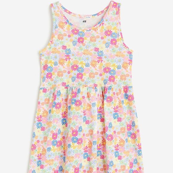 H&M Floral Patterned Cotton Dress/NWT/5T - Picture 1 of 10